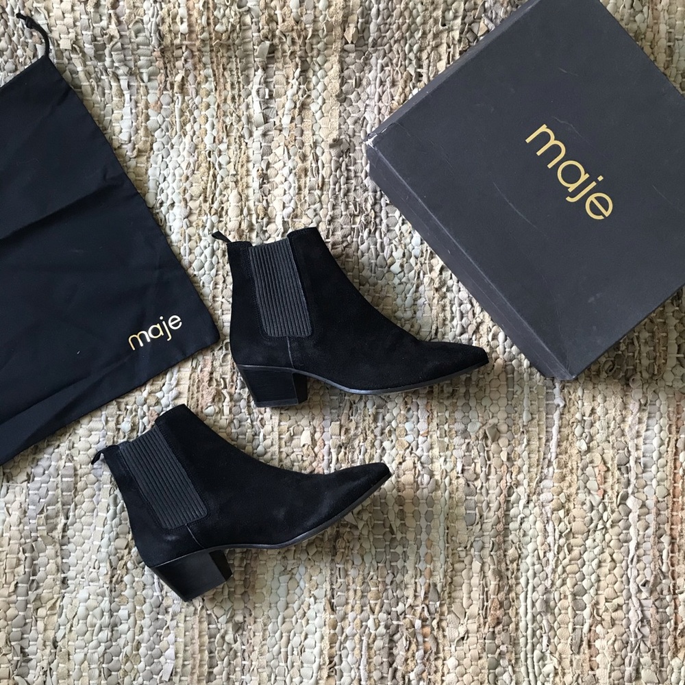 Maje 'Amelya' Western Ankle Booties ‘Hiver 2015’